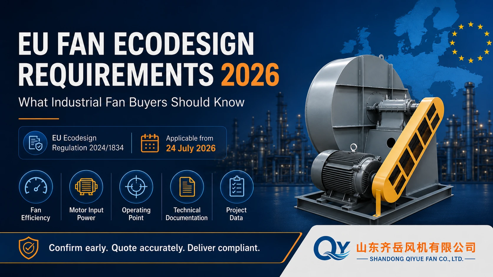EU Fan Ecodesign Requirements 2026 EU fan ecodesign requirements 2026 industrial fan buyer guide QIYUE FAN