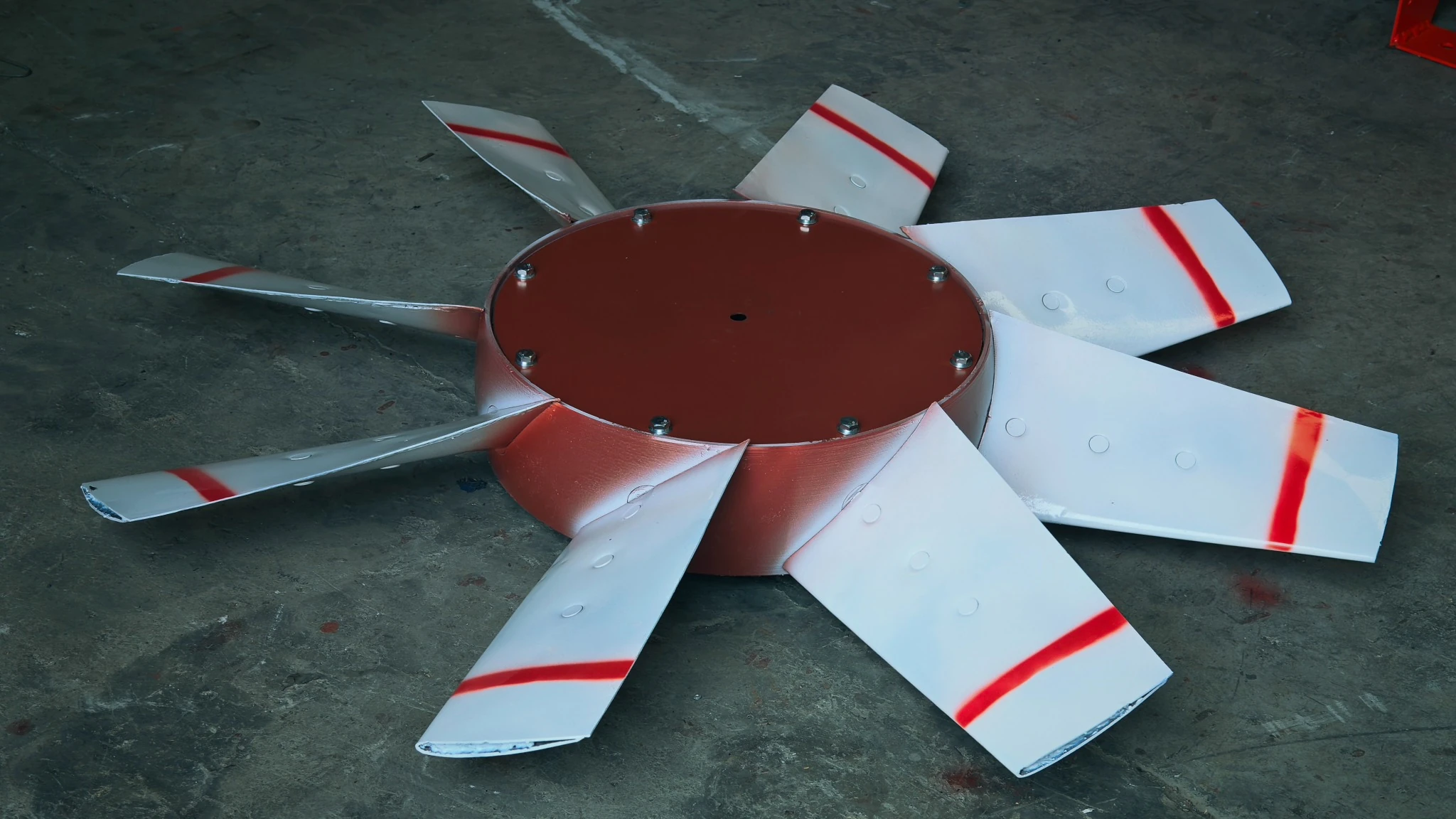 Axial fan impeller and blade assembly in QIYUE FAN workshop