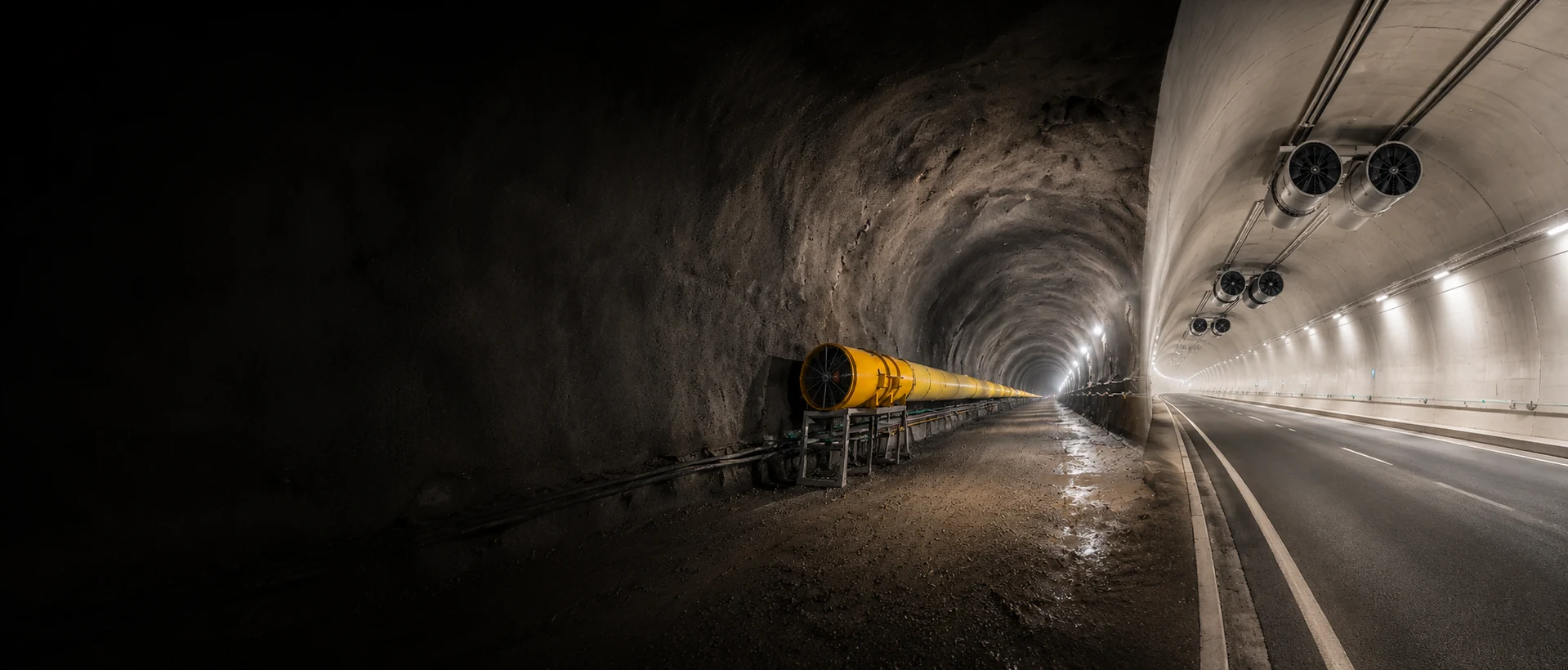 Tunnel ventilation fans for construction duct ventilation and road tunnel jet ventilation